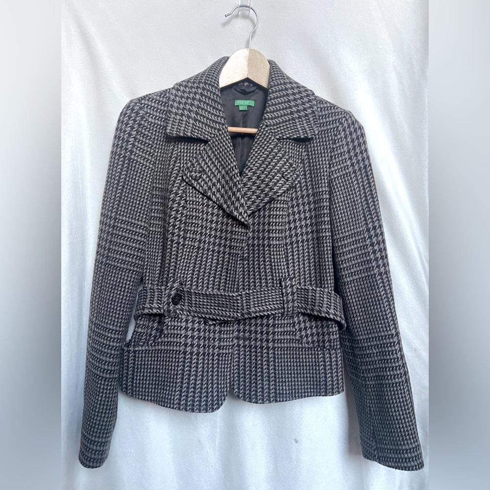 Vintage Tweed Blazer-United Colors of Benetton.